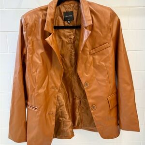Love Tree Tan Leather Jacket
